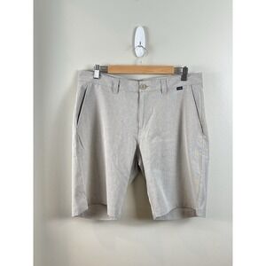 Travis Mathew Mens Shorts 34 Performance Stretch Brown Tan Lightweight Golf